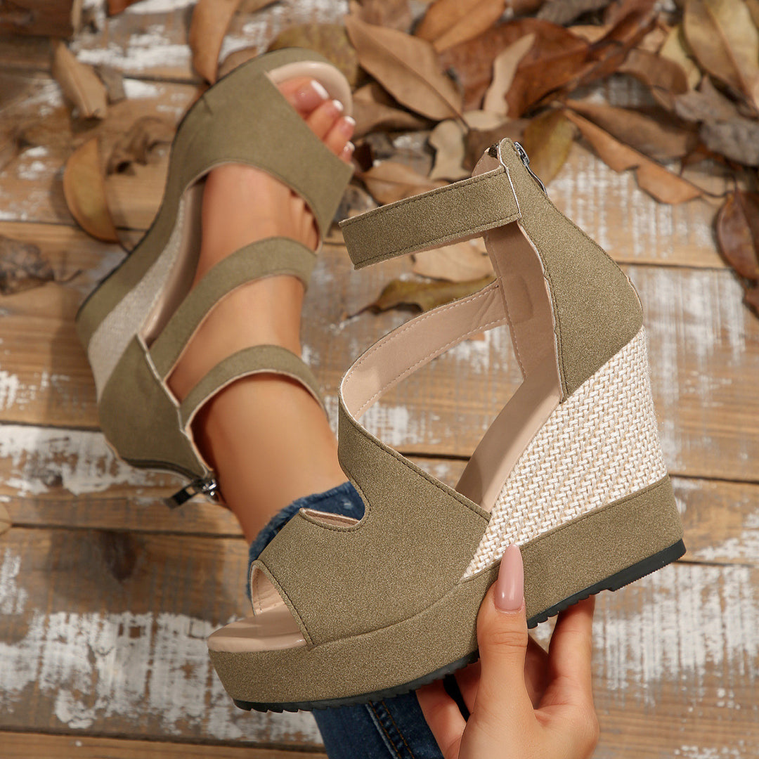 Damen Wedge Sandalen mit vielseitigem Design EB