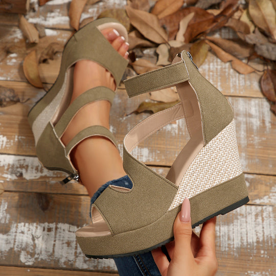 Damen Wedge Sandalen mit vielseitigem Design EB