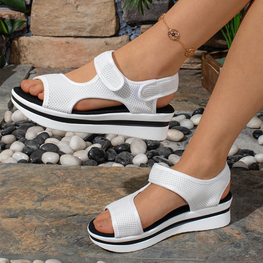 Damen Sportliche Sandalen mit atmungsaktivem Obermaterial und rutschfester Sohle EB
