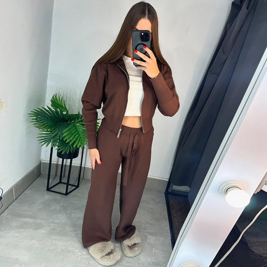 Damen Strick-Loungewear-Set EB
