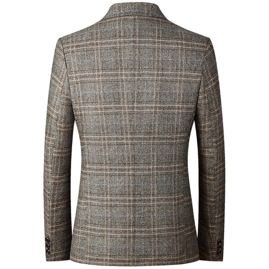 Herren Modernes Karomuster-Sakko im Heritage-Look mit fallendem Revers EB