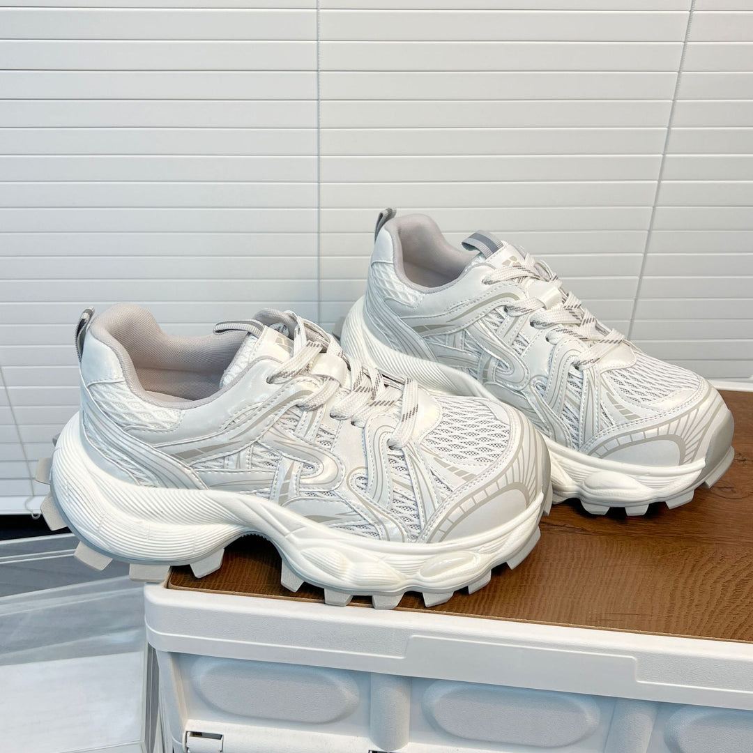 Damen Sportliche Lauf-Sneaker mit atmungsaktivem Mesh-Obermaterial und stabiler Profilsohle EB