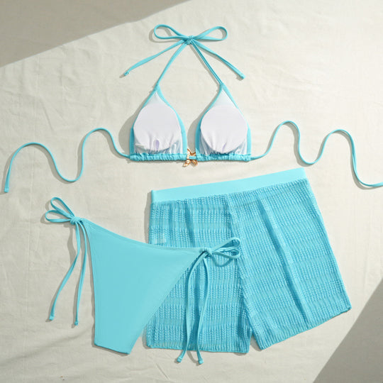Damen Bikini-Set mit trendigen Raffungen und modischem Höschen EB