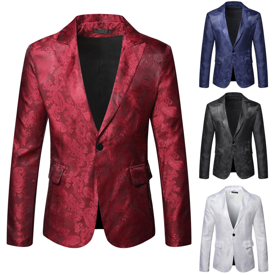 Herren festlicher Blazer mit kunstvollem Muster EB