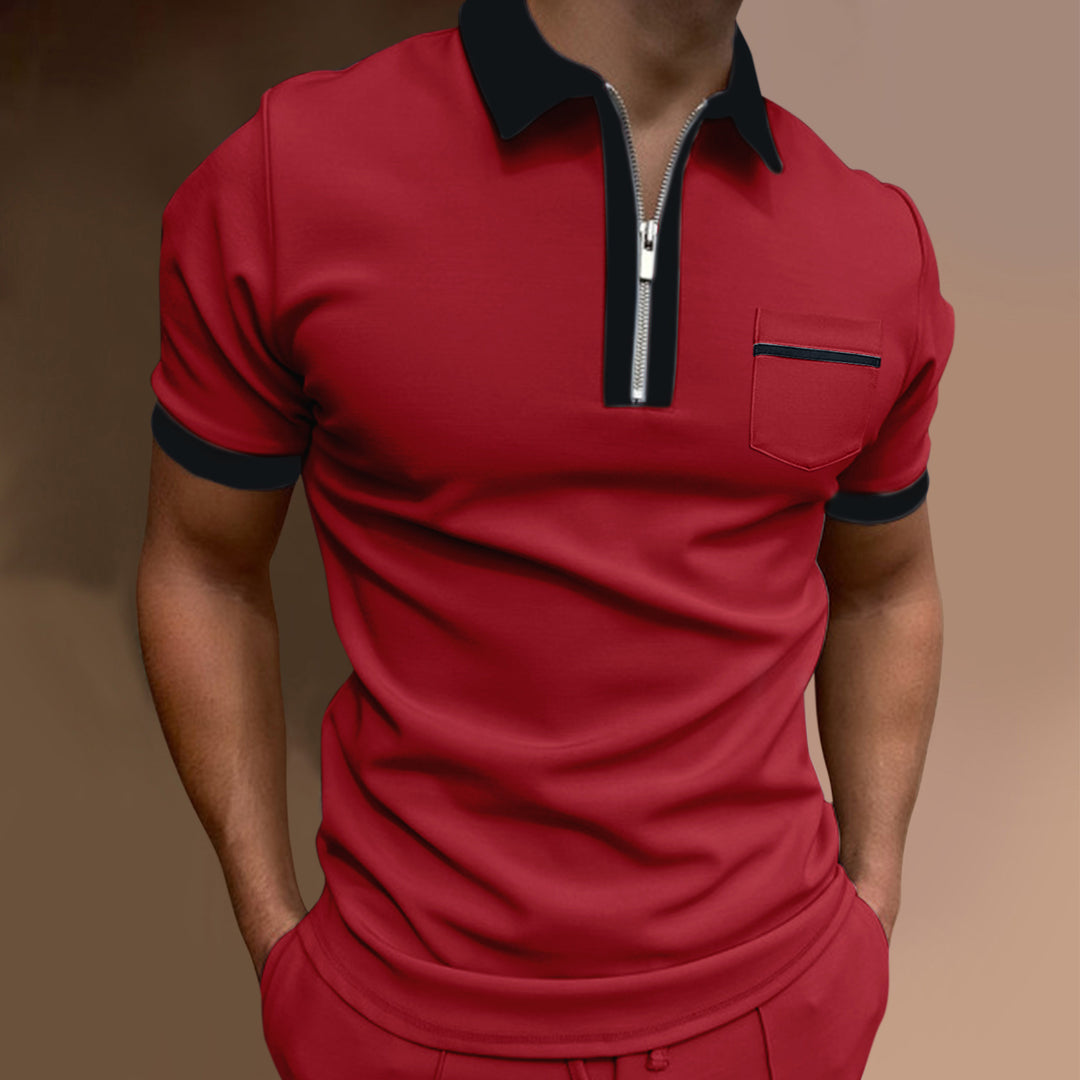 EB | Schmal geschnittenes Taschen-Poloshirt