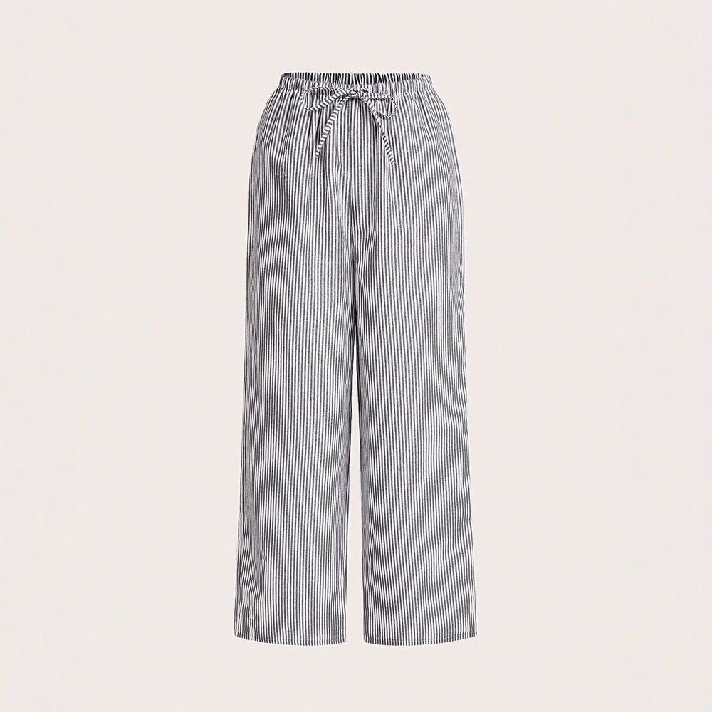 Damen Luftige Palazzo-Hose mit gemustertem Design EB