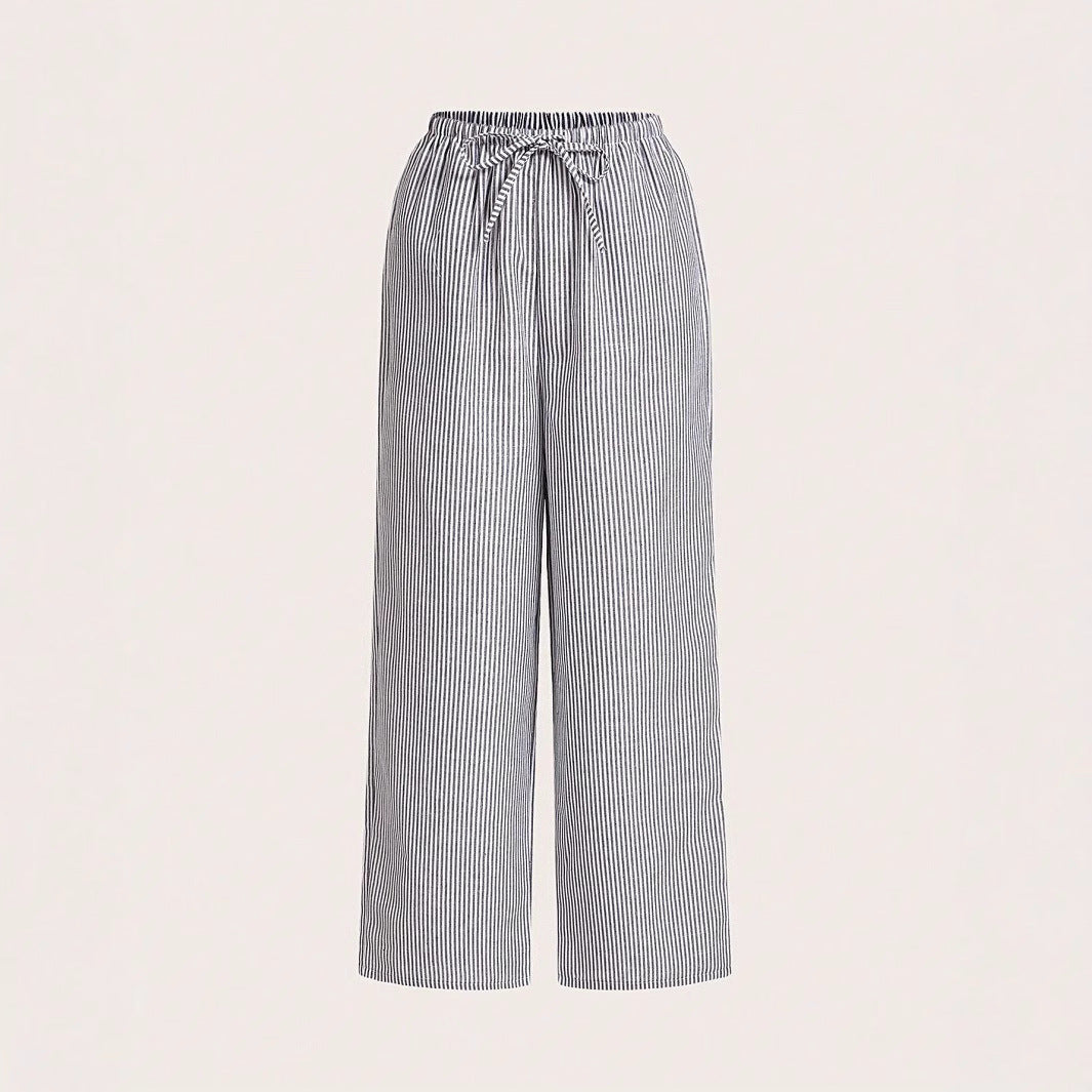 Damen Luftige Palazzo-Hose mit gemustertem Design EB