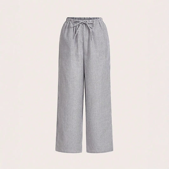 Damen Luftige Palazzo-Hose mit gemustertem Design EB