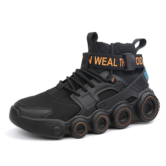 Damen Streetwear High-Top Sneakers mit innovativem Riemensystem EB
