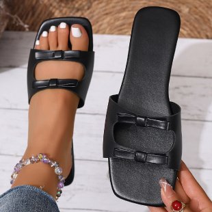 Damen elegante Riemchen-Sandalen mit modischen Schnallen EB