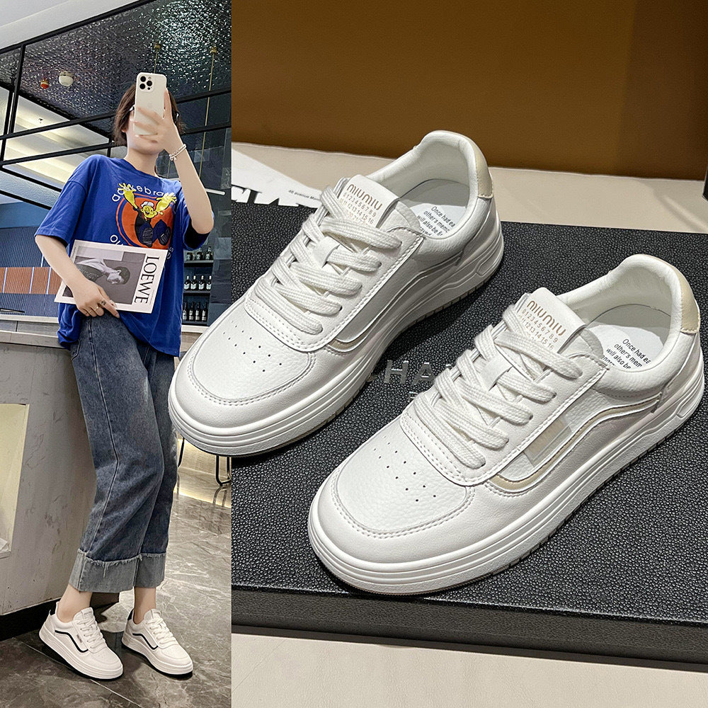 Damen lässige Sneakers mit modischem Design und dämpfender Außensohle EB