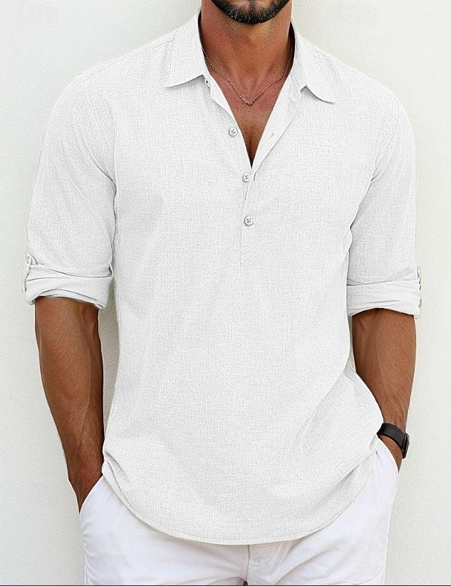 Herren Poloshirt mit modernen Knöpfen und lässigem Schnitt EB