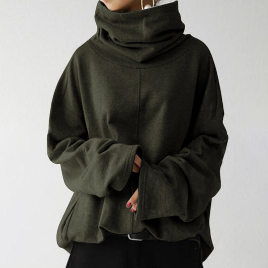 EB | Trendiger einfarbiger Rollkragenpullover