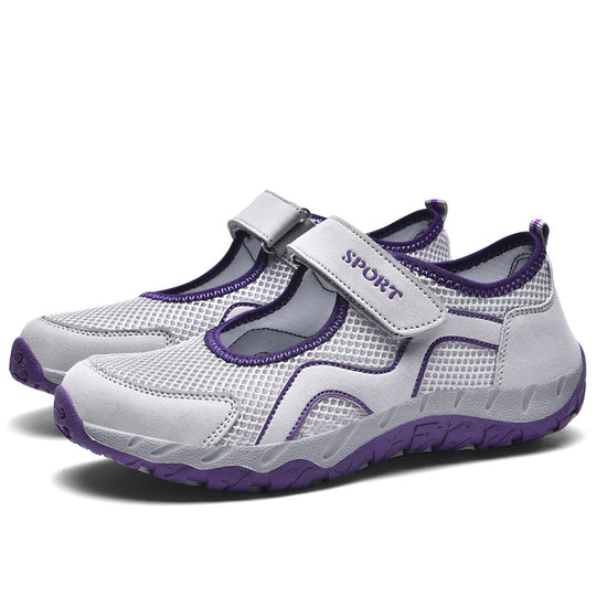 Damen Sweat-Sneakers mit verstellbarem Klettverschluss EB