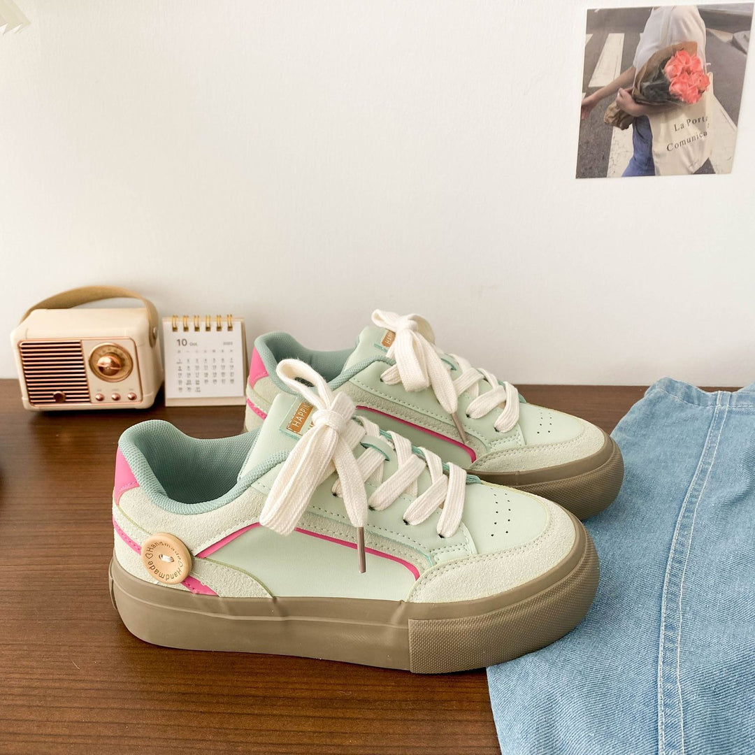 Damen Trendige Sneaker mit modischer Oberflächenstruktur und atmungsaktiver Innensohle EB