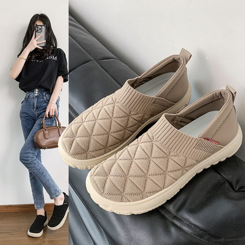 Damen Komfortable Slip-On Sneakers EB