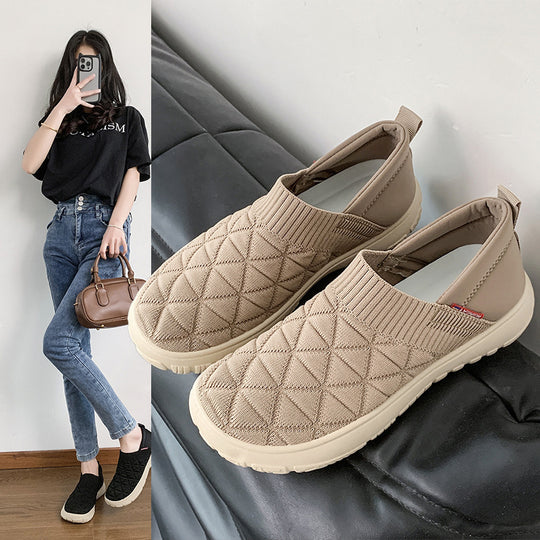 Damen Komfortable Slip-On Sneakers EB
