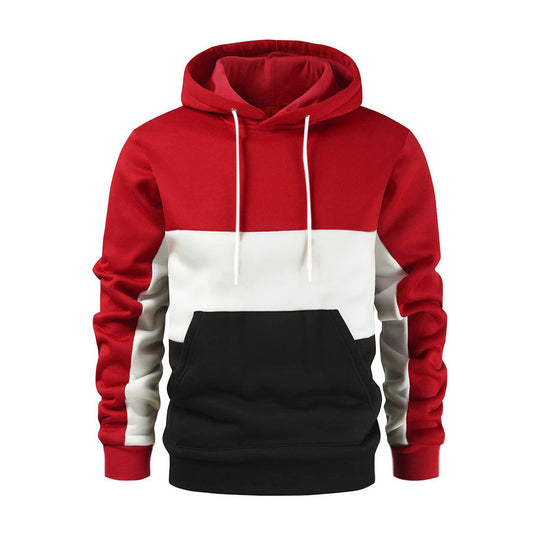 Herren Kapuzenpullover mit modischem Farbblockdesign EB