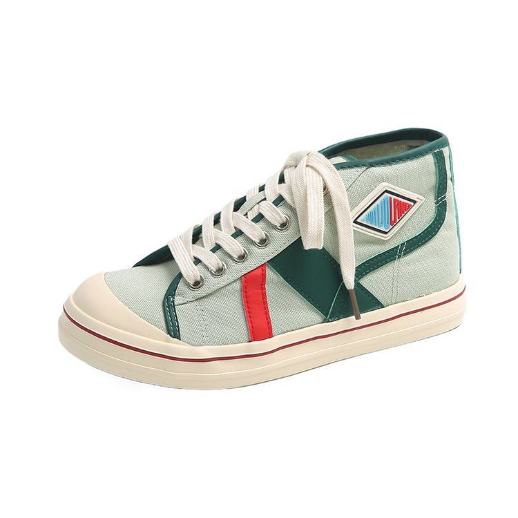 Damen Sportliche Sneaker mit Kontrastnähten und hochwertigem Material EB