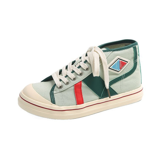 Damen Sportliche Sneaker mit Kontrastnähten und hochwertigem Material EB