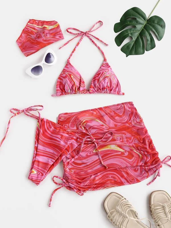 Damen Bikini-Set mit verspieltem Schnitt und modischen Akzenten EB