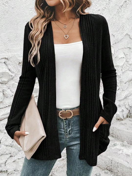 Damen lässiger Strickmantel EB