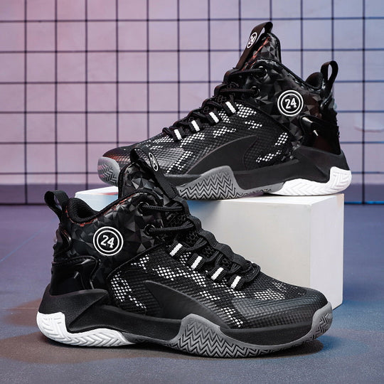 Damen Sportliche Basketball-Sneaker mit atmungsaktivem Mesh-Obermaterial und dämpfender Sohle EB