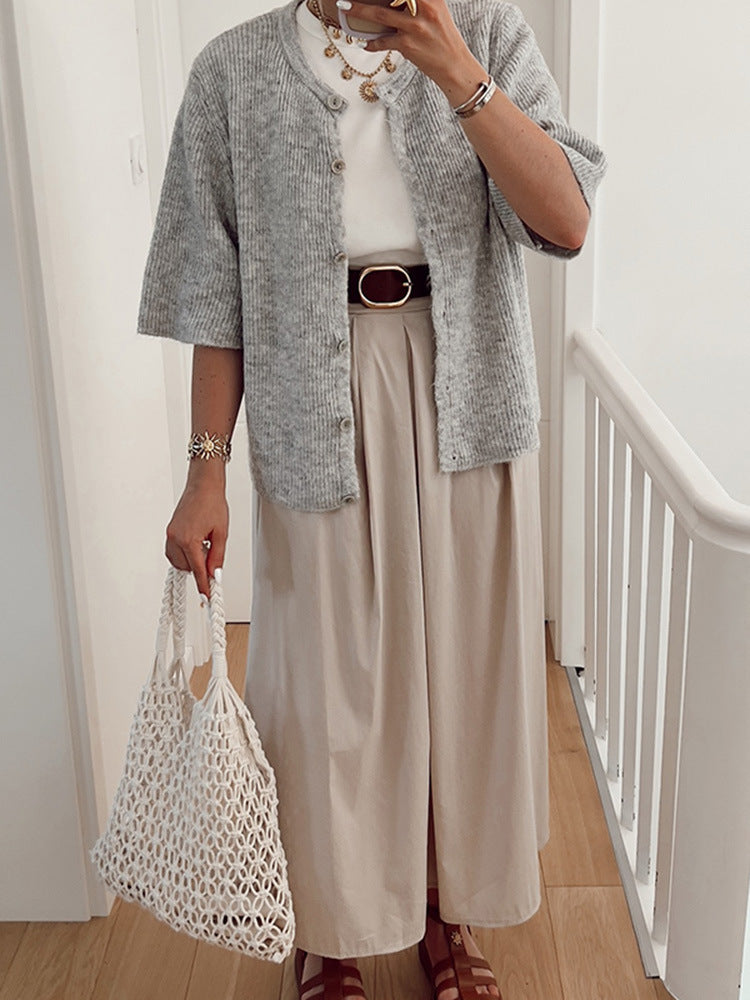 Damen leichter Strickcardigan EB