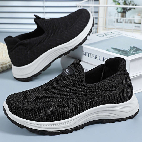 Damen Atmungsaktive Komfort-Sneaker mit elastischem Einsatz und dämpfender Sohle EB