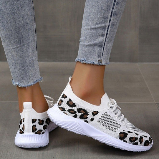 Damen modische Sneakers mit atmungsaktivem Mesh-Obermaterial und rutschfester Sohle EB