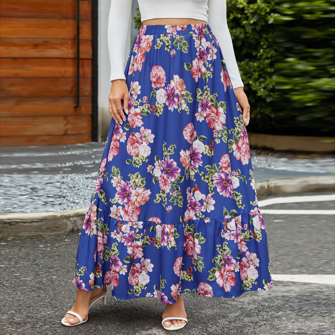 Damen Midikleid mit floraler Stickerei EB