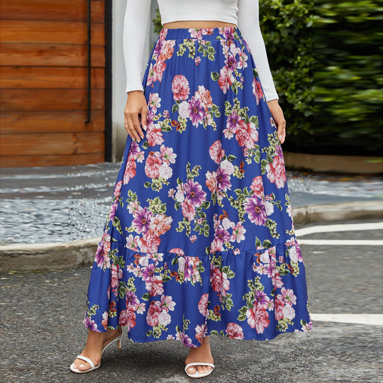 Damen Midikleid mit floraler Stickerei EB