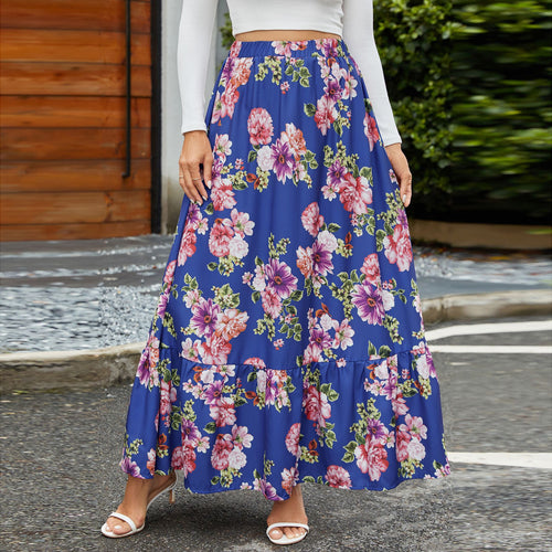 Damen Midikleid mit floraler Stickerei EB
