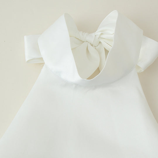 Damen Trägerloses Sommerkleid mit verspieltem Rüschensaum EB