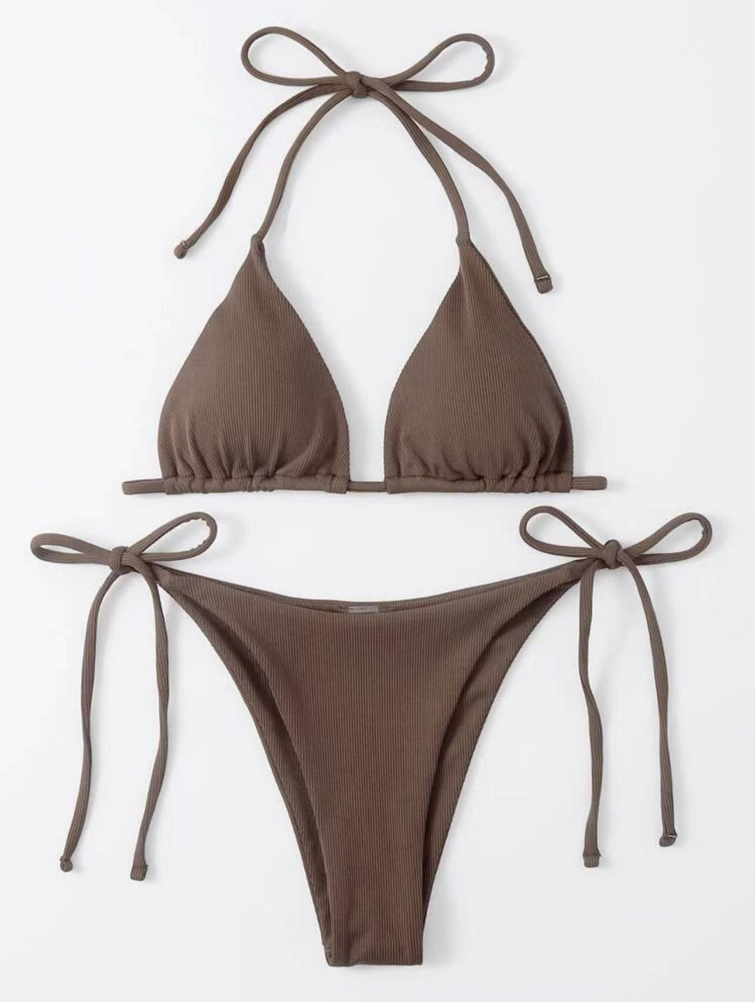 Damen Triangel-Bikini mit raffinierter Rüschung EB