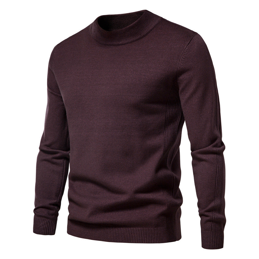 Herren eleganter Rollkragenpullover aus feiner Wolle EB