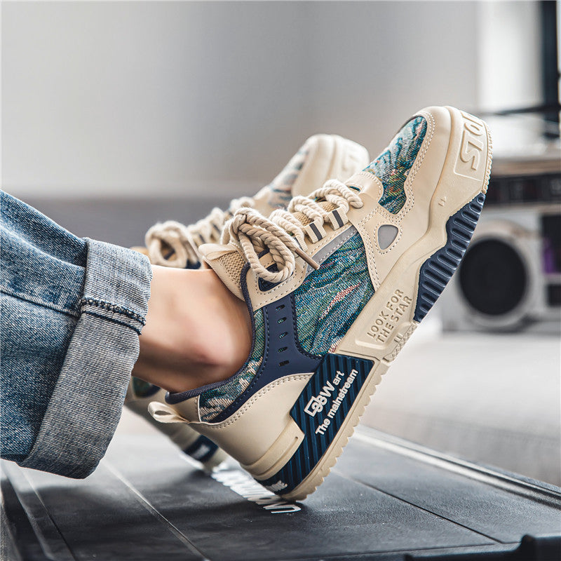 Damen Exklusive Designer Sneakers mit atmungsaktivem Obermaterial und rutschfester Sohle EB