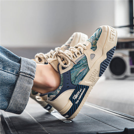 Damen Exklusive Designer Sneakers mit atmungsaktivem Obermaterial und rutschfester Sohle EB