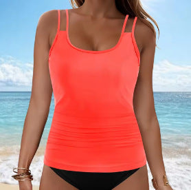 Damen Tankini-Oberteil mit modischem Rüschendesign EB