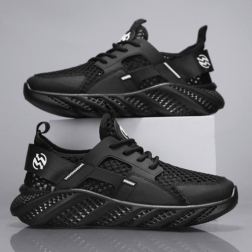 Damen Sportliche Sneaker mit atmungsaktiver Mesh-Oberfläche und stoßdämpfender Sohle EB