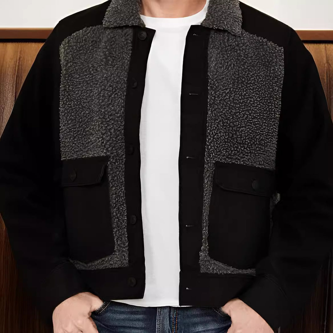 Herren lässige Fleece-Jacke EB