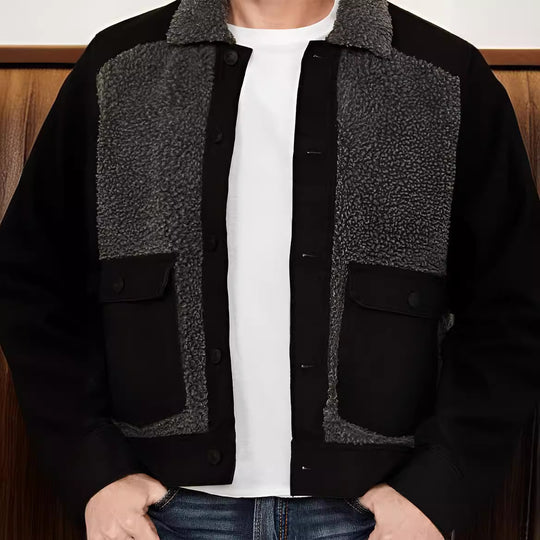 Herren lässige Fleece-Jacke EB