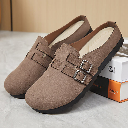 Damen Komfortable Clogs mit verstellbarem Riemen und weicher Innenausstattung EB