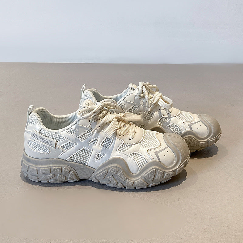 Damen sportliche Sneakers mit atmungsaktiver Mesh-Oberfläche und rutschfester Sohle EB