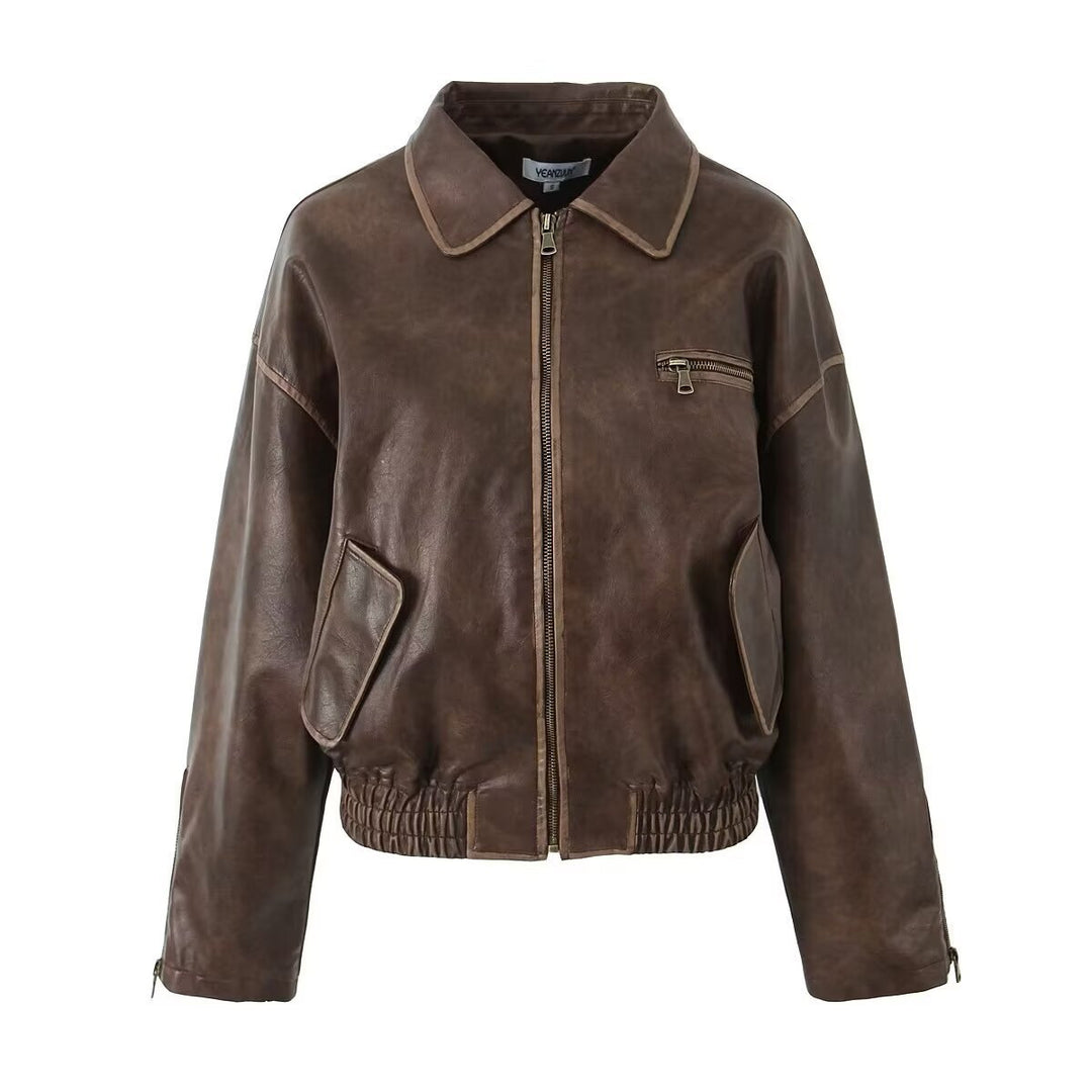 Damen jacke mit modernem Schnitt und praktischen Reißverschlusstaschen EB