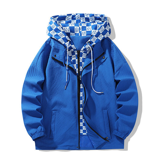 Damen leichte Funktionsjacke mit verstellbarer Kapuze und atmungsaktivem Innenfutter EB
