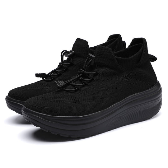 Damen sportliche Sneakers mit elastischem Schnürsystem EB