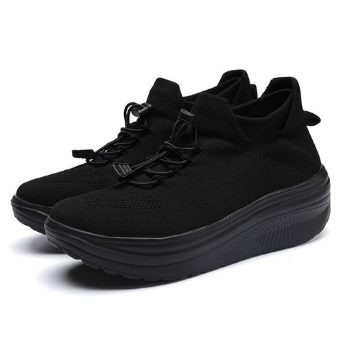 Damen sportliche Sneakers mit elastischem Schnürsystem EB