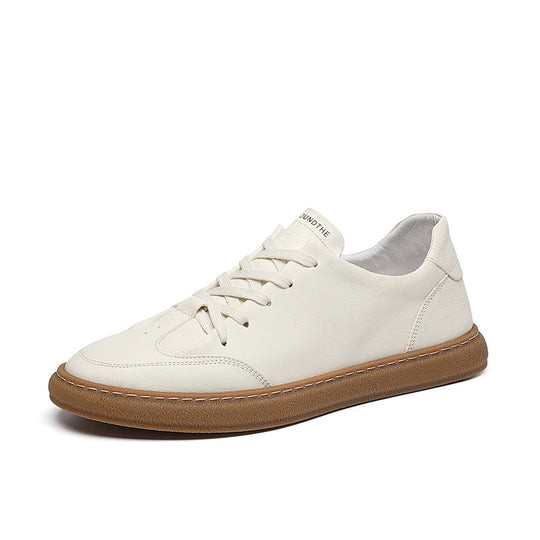 Damen lässige Leder Sneakers EB