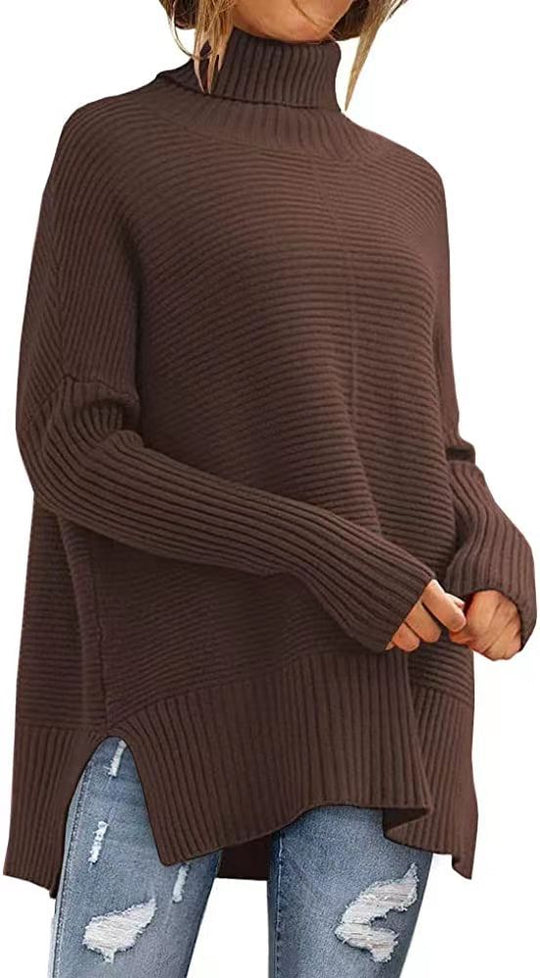 Damen Kuscheliger Rollkragenpullover EB